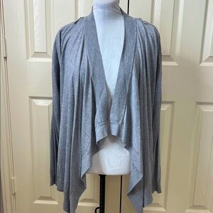 Michael Kors Gray Draped Cardigan
